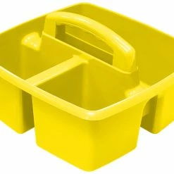 Best deal 🔥 Storex Small Caddy, 9-1/4 X 9-1/4 X 5-1/4 Inches, Yellow, Pack Of 6 😀