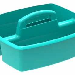 Hot Sale 🔔 Storex Large Caddy, 13 X 11 X 6-3/8 Inches, Teal, Pack Of 6 😍