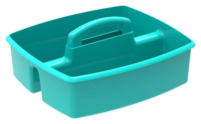 Hot Sale 🔔 Storex Large Caddy, 13 X 11 X 6-3/8 Inches, Teal, Pack Of 6 😍