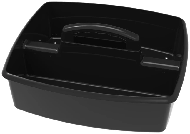 Best deal 😀 Storex Large Caddy, 13 X 11 X 6-3/8 Inches, Black, Pack Of 6 ✨