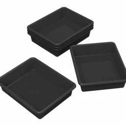 Cheapest ✔️ School Smart Storage Tray, Letter Size, 10-3/4 X 13-1/4 X 3 Inches, Black, Pack Of 5 😍