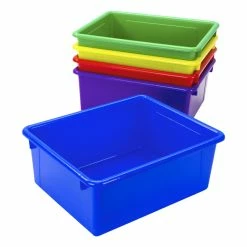 Cheapest 👏 School Smart Storage Tray, Letter Size, 10-3/4 X 13-3/8 X 5-1/4 Inches, Assorted Colors, Pack Of 5 ⌛