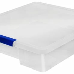 Promo ✔️ Storex Classroom Project Box, 13-1/4 X 15-1/4 X 3-1/4 Inches, Clear, Pack Of 5 🎉