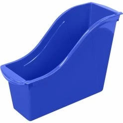 Buy โ๏ธ Storex Interlocking Book Bin, Small, 11-3/4 X 4-1/2 X 8-1/2 Inches, Blue ๐งจ