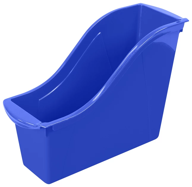 Buy βοΈ Storex Interlocking Book Bin, Small, 11-3/4 X 4-1/2 X 8-1/2 Inches, Blue π§¨