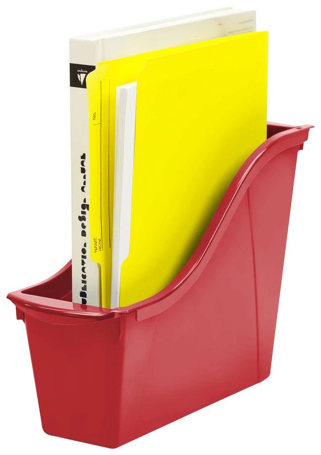 Cheapest π₯ Storex Interlocking Book Bin, Small, 11-3/4 X 4-1/2 X 8-1/2 Inches, Red π - Image 2
