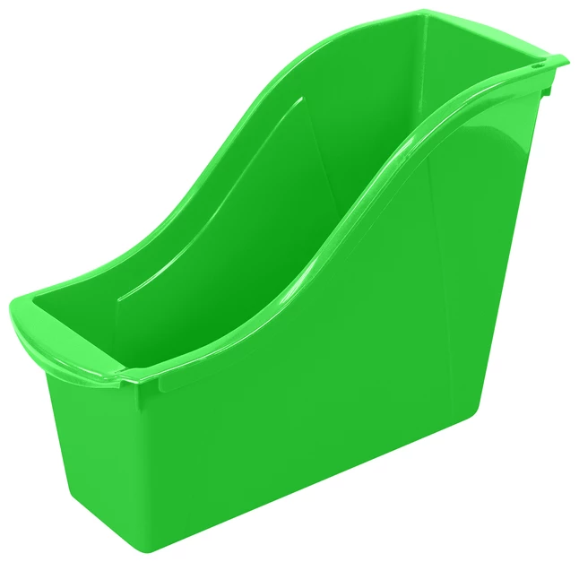 New π Storex Interlocking Book Bin, Small, 11-3/4 X 4-1/2 X 8-1/2 Inches, Green π