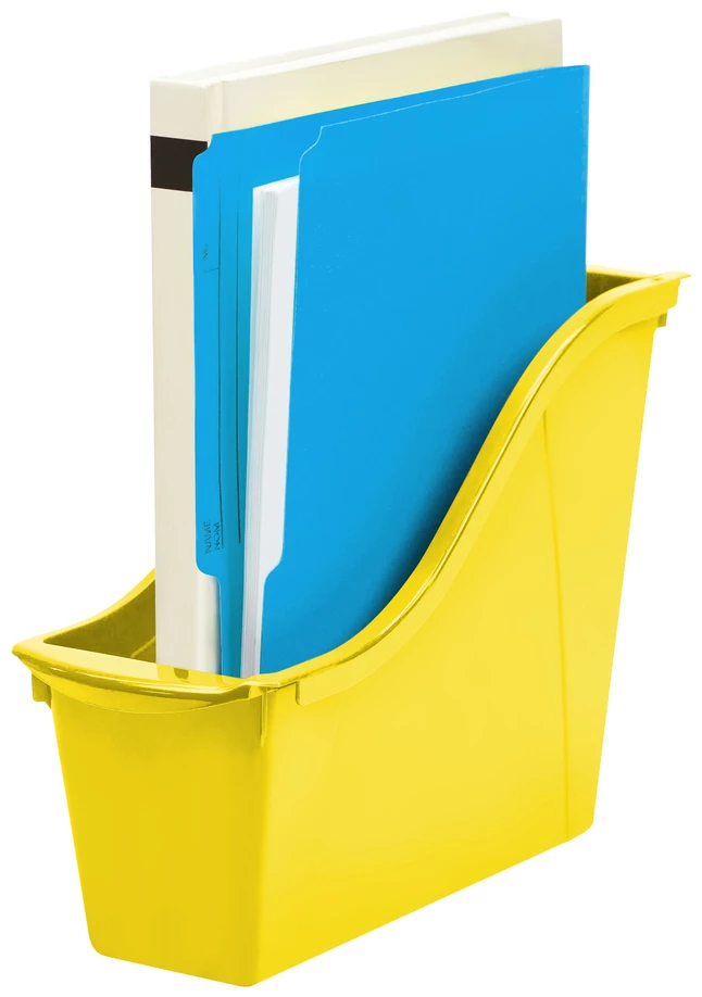 Cheapest π Storex Interlocking Book Bin, Small, 11-3/4 X 4-1/2 X 8-1/2 Inches, Yellow π - Image 2