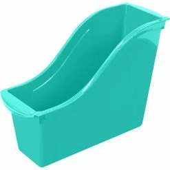 Promo 🧨 Storex Interlocking Book Bin, Small, 11-3/4 X 4-1/2 X 8-1/2 Inches, Teal, Pack Of 6 ✨