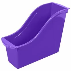Promo β Storex Interlocking Book Bin, Small, 11-3/4 X 4-1/2 X 8-1/2 Inches, Purple, Pack Of 6 π