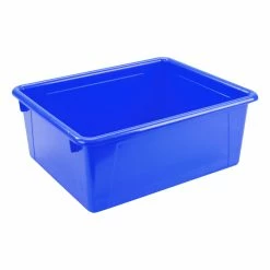 Best Sale ❤️ School Smart Storage Tray, Letter Size, 10-3/4 X 13-3/8 X 5-1/4 Inches, Blue 🔥