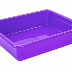 Hot Sale 🧨 School Smart Storage Tray, Letter Size, 10-3/4 X 13-1/4 X 3 Inches, Violet 🔥