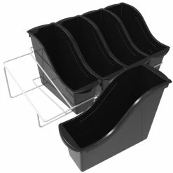 Best reviews of ⭐ Storex Metal Shelf Rack With 5 Small Book Bins, 22-3/8 X 11-3/4 X 6-1/4 Inches, Black 👍