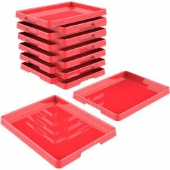 Top 10 🎁 Storex Sorting And Crafts Tray, 12 X 16 Inches, Red, Pack Of 12 ⭐