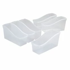 Budget ⭐ Storex Interlocking Book Bin, Large, 14-1/4 X 5-1/4 X 7 Inches, Translucent, Pack Of 6 ⌛