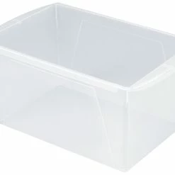 New 😀 Storex Interlocking Book Bins, Double Wide, 14-1/2 X 9-1/5 X 7 Inches, Translucent ⌛