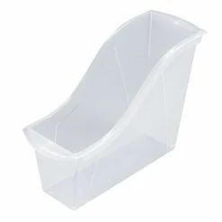 Buy 🤩 Storex Interlocking Book Bin, Small, 11-3/4 X 4-1/2 X 8-1/2 Inches, Translucent ✨