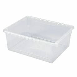 Flash Sale 🎁 School Smart Storage Tray, Letter Size, 10-3/4 X 13-3/8 X 5-1/4 Inches, Translucent 🔔