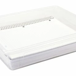 Cheap 👏 School Smart Storage Tray, Letter Size, 10-3/4 X 13-1/4 X 3 Inches, Translucent, Pack Of 5 🤩