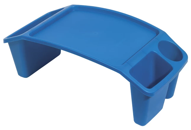 Hot Sale 🌟 Deflect-O Deflecto Antimicrobial Lap Trays, Blue, Pack Of 6 😍