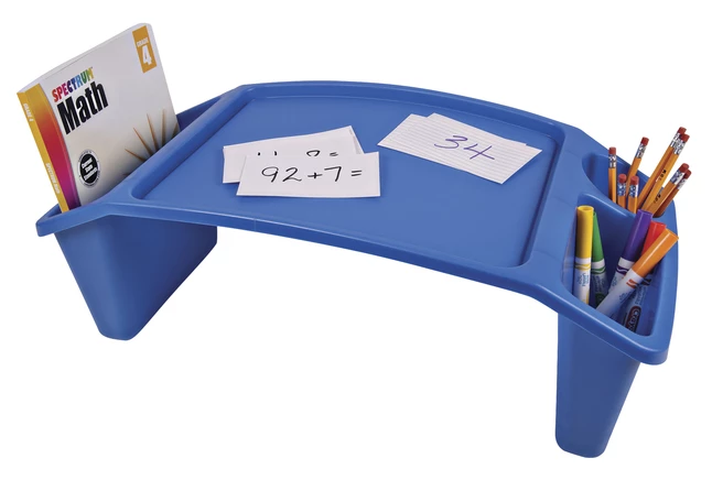 Hot Sale 🌟 Deflect-O Deflecto Antimicrobial Lap Trays, Blue, Pack Of 6 😍 - Image 2