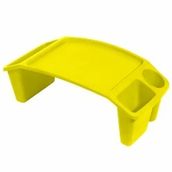 Best Sale 😍 Deflect-O Deflecto Antimicrobial Lap Trays, Yellow, Pack Of 6 ⌛