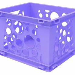 Coupon 🧨 Storex Mini Crate, 9 X 7-3/4 X 6 Inches, Neon Purple, Pack Of 24 😀