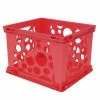 Hot Sale ⌛ Storex Mini Crate, 9 X 7.75 X 6 Inches, Red, Pack Of 24 😉