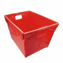 Deals ✔️ Flipside Plastic Storage Postal Tote, Red, Pack Of 4 😀