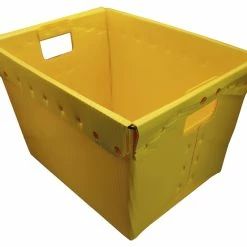 Buy 🥰 Flipside Plastic Storage Postal Tote, Yellow, Pack Of 4 ✔️