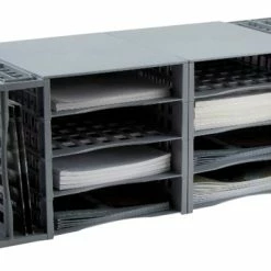 Buy ❤️ Advantus Convertible Tray Storage System, 13 X 22-3/4 X 9-3/4 Inches, Gray 🥰