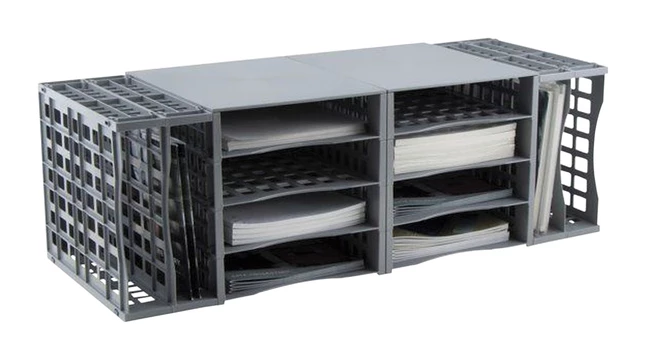 Buy ❤️ Advantus Convertible Tray Storage System, 13 X 22-3/4 X 9-3/4 Inches, Gray 🥰 - Image 3