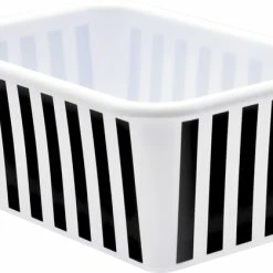 Top 10 🧨 Teacher Created Resources Black And White Stripes Small Plastic Storage Bin 🧨