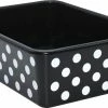 Best deal 🤩 Teacher Created Resources White Polka Dots On Black Large Plastic Storage Bin 💯