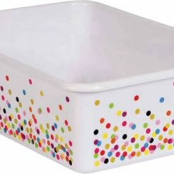 Flash Sale 🎉 Teacher Created Resources Confetti Large Plastic Storage Bin 😍