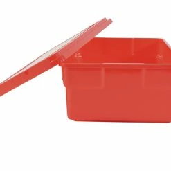 Cheap 😉 School Smart Storage Box With Lid, 11 X 6 X 16 Inches, Red 🎁