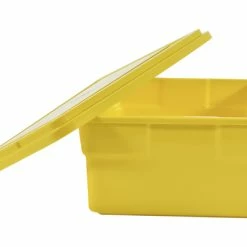 Best reviews of 🥰 School Smart Storage Box With Lid, 11 X 6 X 16 Inches, Plastic, Yellow ⭐