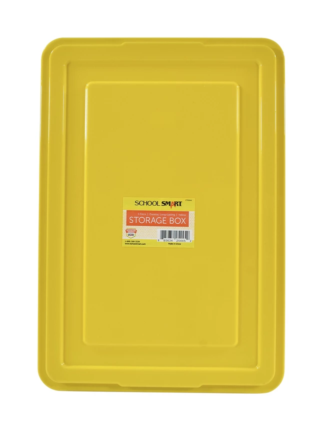 Best reviews of ๐ฅฐ School Smart Storage Box With Lid, 11 X 6 X 16 Inches, Plastic, Yellow โญ - Image 3