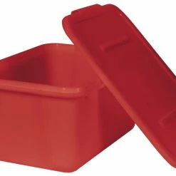 Flash Sale 😀 School Smart Storage Tote With Snaptite Lid, 11-3/4 X 15-1/2 X 7-1/2 Inches, Red 😉