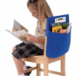 Flash Sale 🧨 Seat Sack Elastic Back Storage Pocket, 12 To 17 Inches, Blue 👏