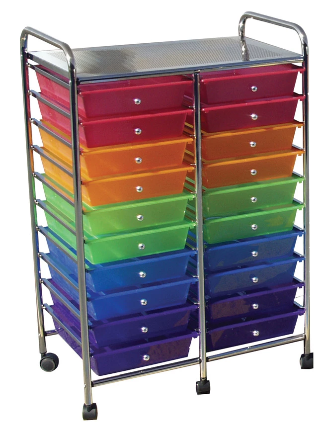 New ๐ฏ *Non-Branded Mobile Organizer, 20 Drawers, 25 X 38 X 15-1/4 Inches, Multiple Colors ๐